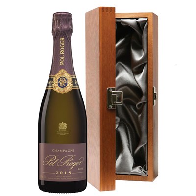 Pol Roger Rose 2015 Vintage Champagne 75cl in Luxury Gift Box